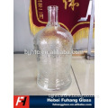 1.75 liter fancy glass liquor bottle